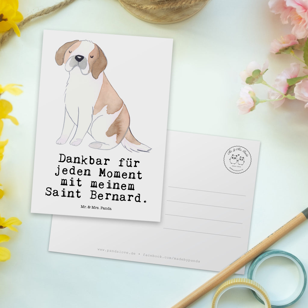 Postkarte Saint Bernard Moment Geschenkkarte, Grußkarte, Karte, Einladung, Ansichtskarte, Geburtstagskarte, Einladungskarte, Dankeskarte, Hund, Hunderasse, Rassehund, Hundebesitzer, Geschenk, Tierfreund, Schenken, Welpe, St. Bernhardshund, Chien du Saint-Bernard, Saint Bernard Dog, Perro San Bernardo, Saint Bernard