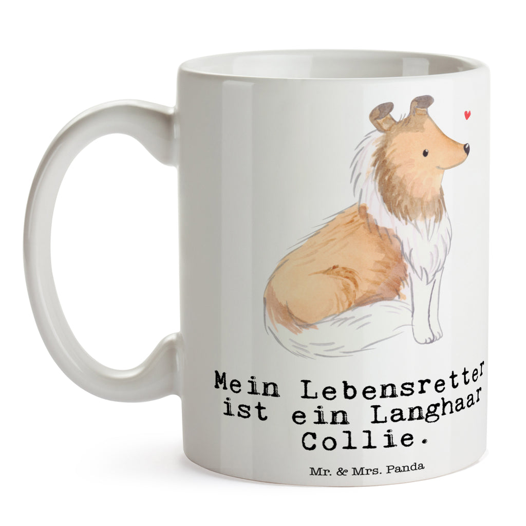 Tasse Langhaar Collie Lebensretter Langhaar Collie, britischer Hütehund Becher, Kaffeetasse, Kaffeebecher, Tee, Frühstück, Büro  Hund, Hunderasse, Rassehund, Hundebesitzer, Geschenk, Tierfreund, Schenken, Welpe