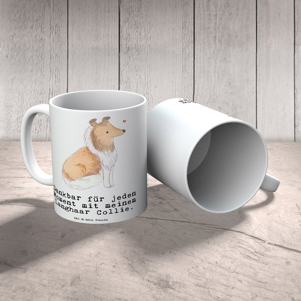 Tasse Langhaar Collie Moment Langhaar Collie, britischer Hütehund Becher, Kaffeetasse, Kaffeebecher, Tee, Frühstück, Büro  Hund, Hunderasse, Rassehund, Hundebesitzer, Geschenk, Tierfreund, Schenken, Welpe