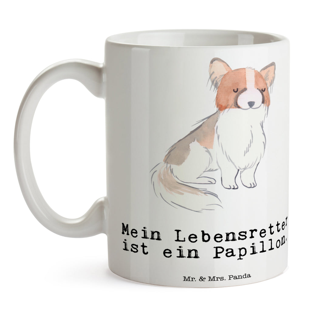 Tasse Papillon Lebensretter Kontinentaler Zwergspaniel, Papillon Becher, Kaffeetasse, Kaffeebecher, Tee, Frühstück, Büro  Hund, Hunderasse, Rassehund, Hundebesitzer, Geschenk, Tierfreund, Schenken, Welpe