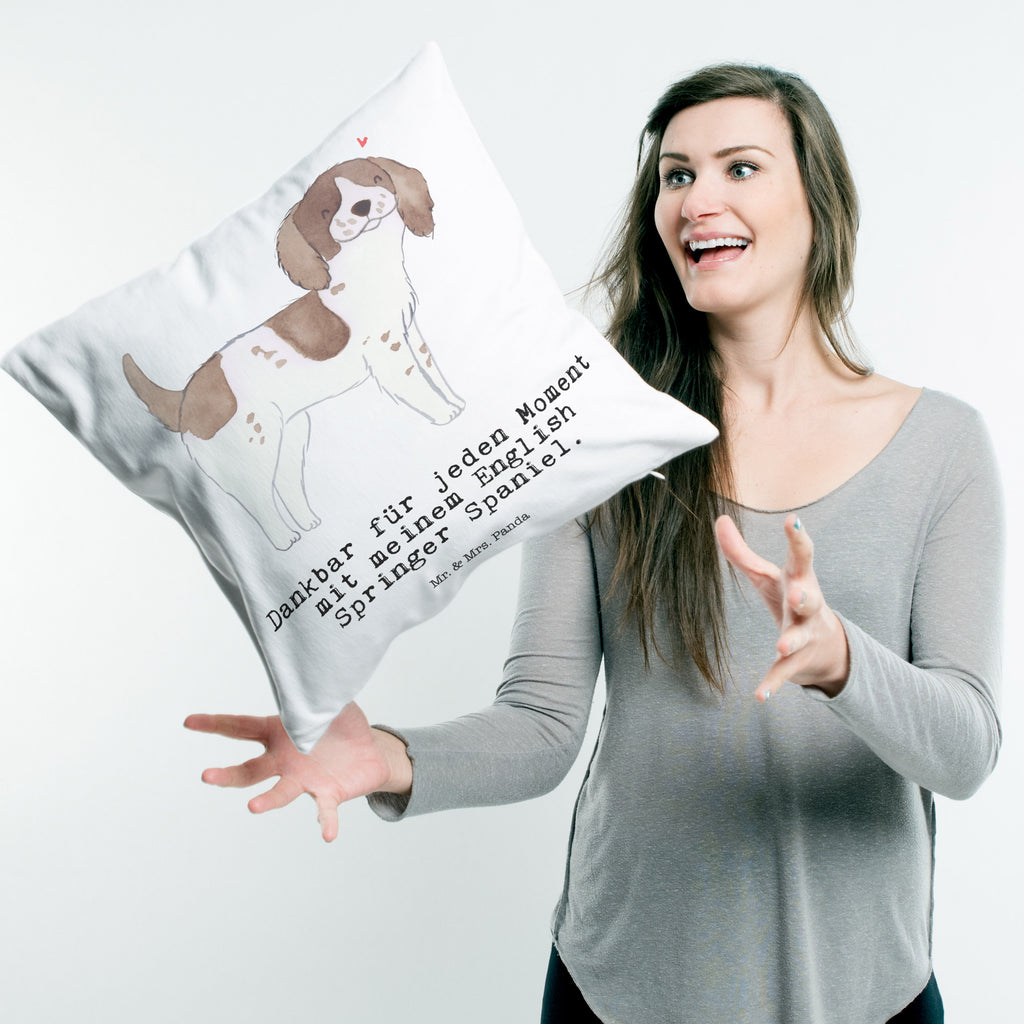 40x40 Kissen English Springer Spaniel Moment Kissenhülle, Kopfkissen, Sofakissen, Dekokissen, Motivkissen, Hund, Hunderasse, Rassehund, Hundebesitzer, Geschenk, Tierfreund, Schenken, Welpe, English Springer Spaniel