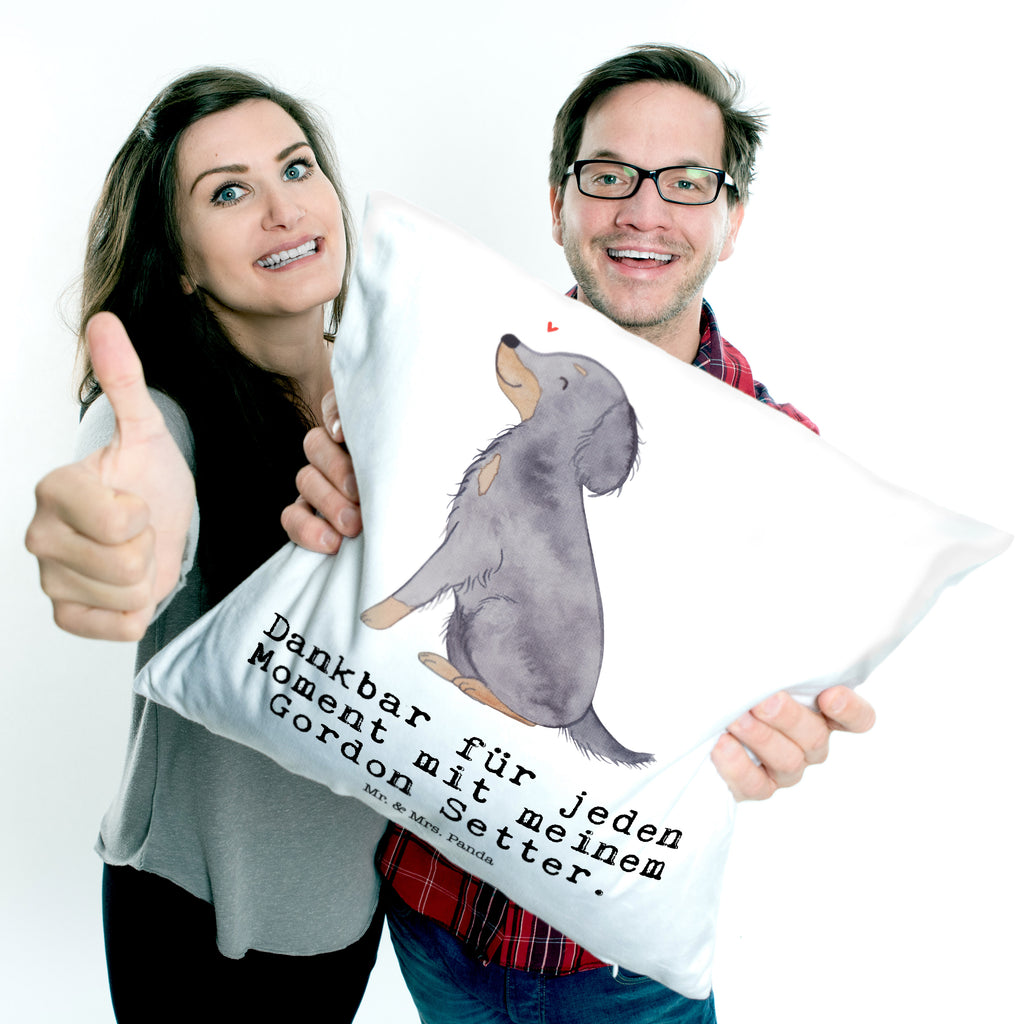 40x40 Kissen Gordon Setter Moment Kissenhülle, Kopfkissen, Sofakissen, Dekokissen, Motivkissen, Hund, Hunderasse, Rassehund, Hundebesitzer, Geschenk, Tierfreund, Schenken, Welpe, Gordon Shetter, Jagdhund