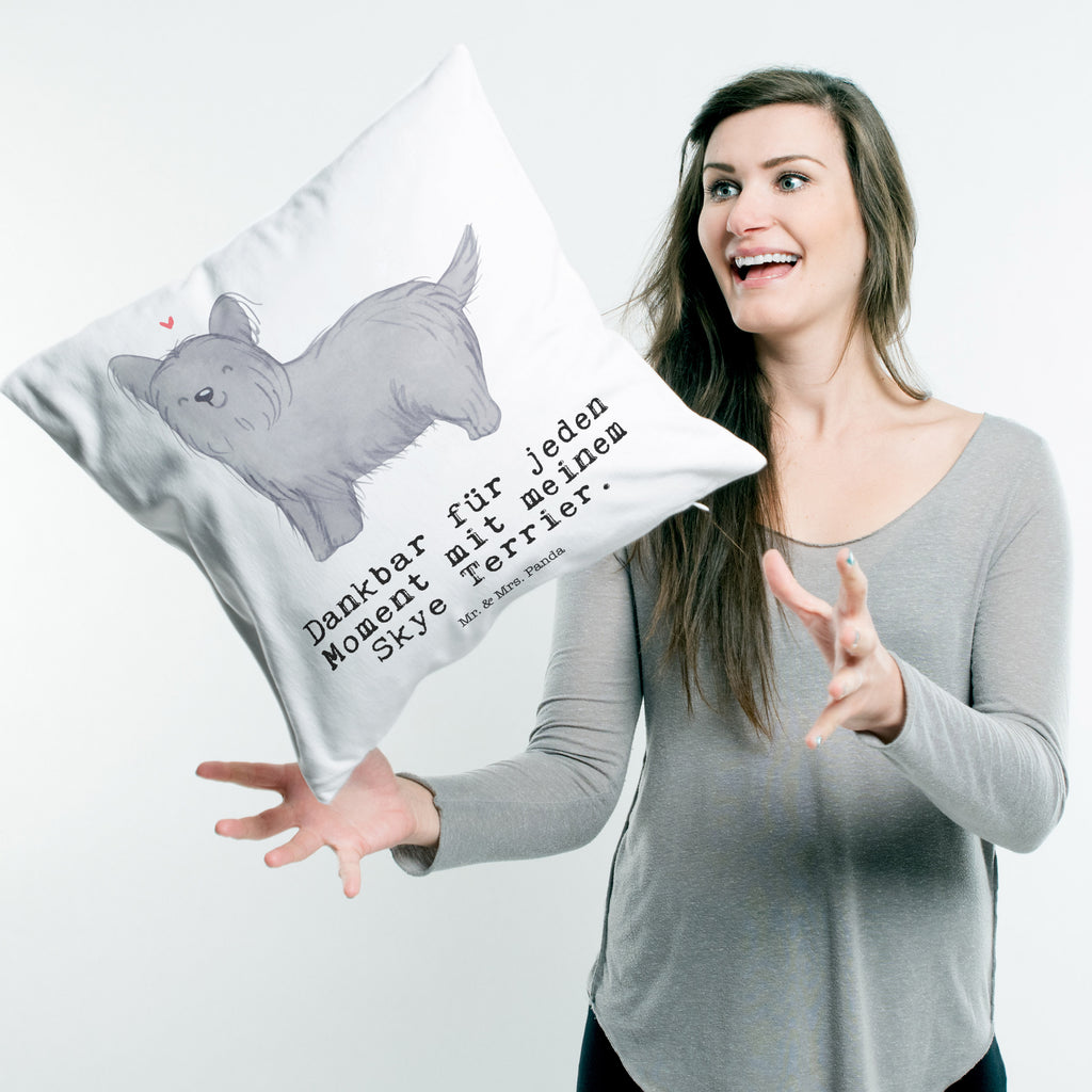 40x40 Kissen Skye Terrier Moment Kissenhülle, Kopfkissen, Sofakissen, Dekokissen, Motivkissen, Hund, Hunderasse, Rassehund, Hundebesitzer, Geschenk, Tierfreund, Schenken, Welpe, Skye Terrier, Terrier