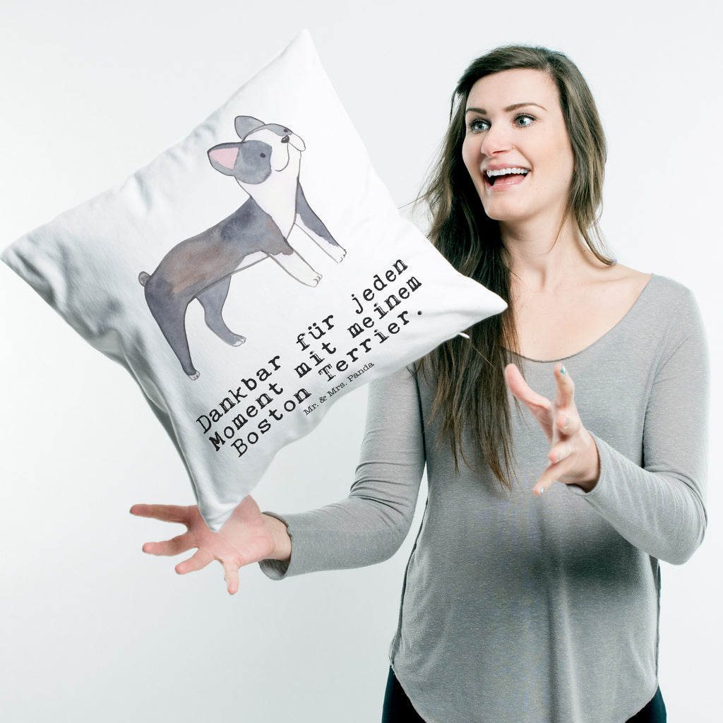 40x40 Kissen Boston Terrier Moment Kissenhülle, Kopfkissen, Sofakissen, Dekokissen, Motivkissen, Hund, Hunderasse, Rassehund, Hundebesitzer, Geschenk, Tierfreund, Schenken, Welpe, Boston Terrier