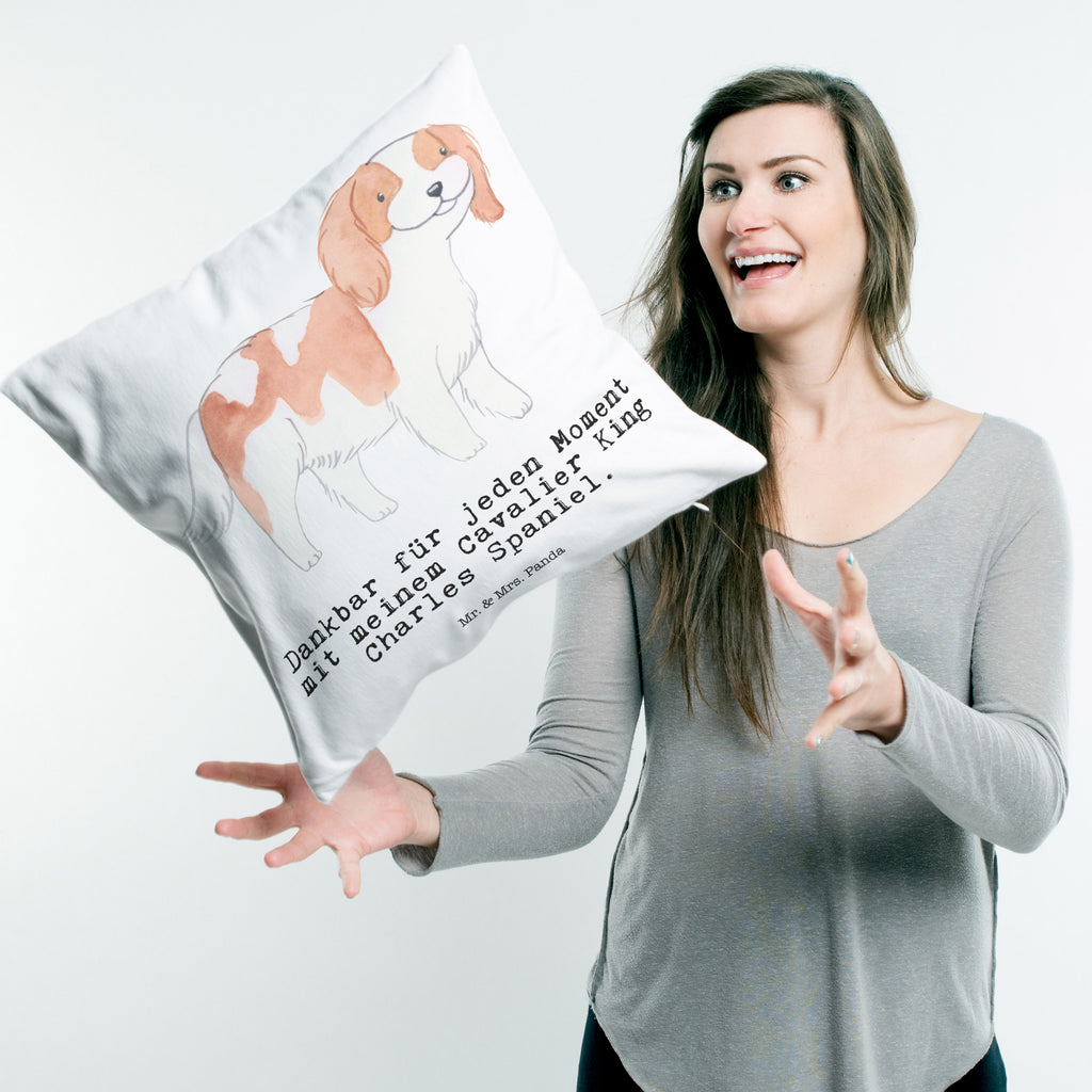 40x40 Kissen Cavalier King Charles Spaniel Moment Kissenhülle, Kopfkissen, Sofakissen, Dekokissen, Motivkissen, Hund, Hunderasse, Rassehund, Hundebesitzer, Geschenk, Tierfreund, Schenken, Welpe, Cavalier King Charles Spaniel