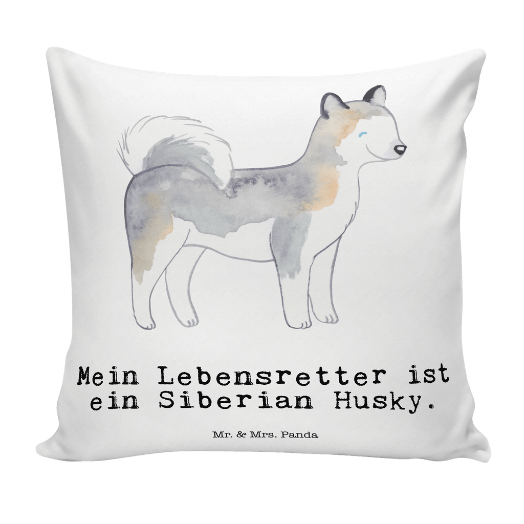 40x40 Kissen Siberian Husky Lebensretter Kissenhülle, Kopfkissen, Sofakissen, Dekokissen, Motivkissen, Hund, Hunderasse, Rassehund, Hundebesitzer, Geschenk, Tierfreund, Schenken, Welpe, Siberian Husky