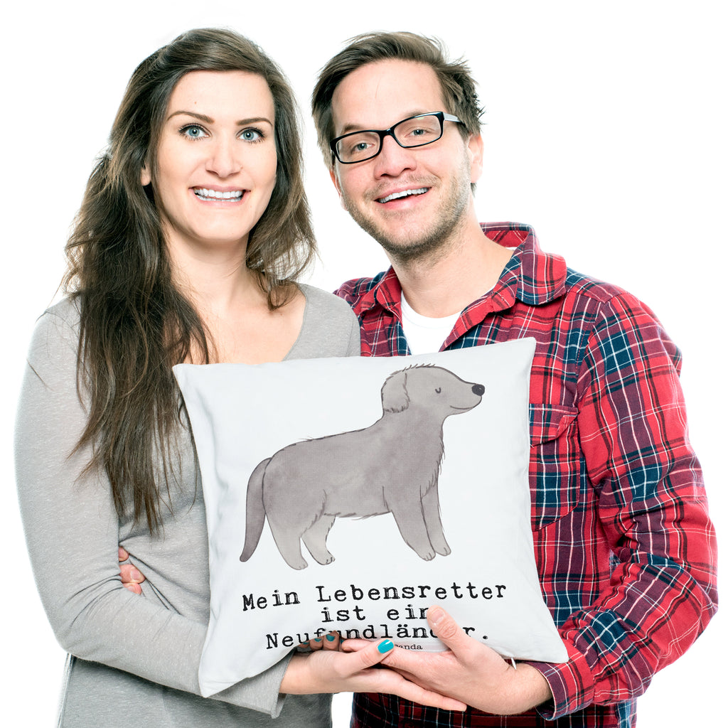 40x40 Kissen Neufundländer Lebensretter Kissenhülle, Kopfkissen, Sofakissen, Dekokissen, Motivkissen, Hund, Hunderasse, Rassehund, Hundebesitzer, Geschenk, Tierfreund, Schenken, Welpe, Neufundländer, Newfoundland