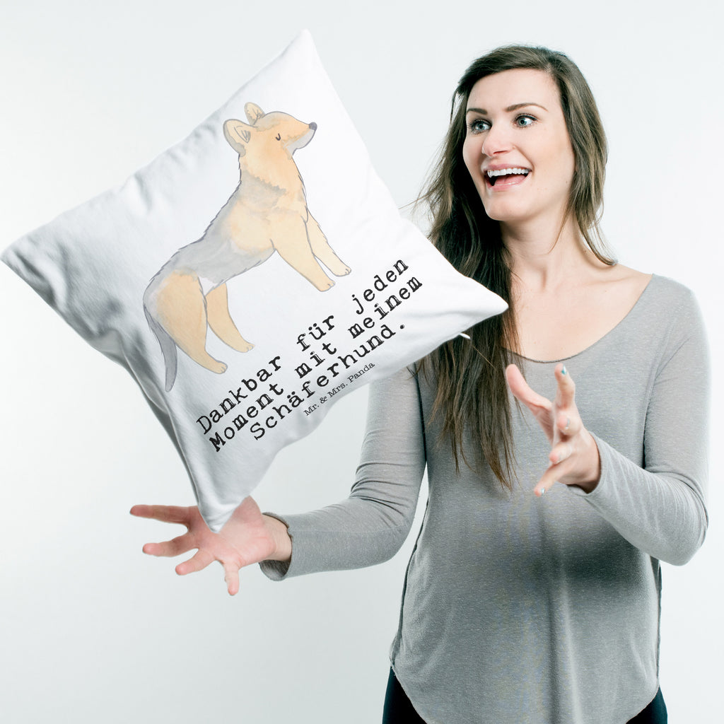 40x40 Kissen Schäferhund Moment Kissenhülle, Kopfkissen, Sofakissen, Dekokissen, Motivkissen, Hund, Hunderasse, Rassehund, Hundebesitzer, Geschenk, Tierfreund, Schenken, Welpe, Schäferhund, Deutscher Schäferhund