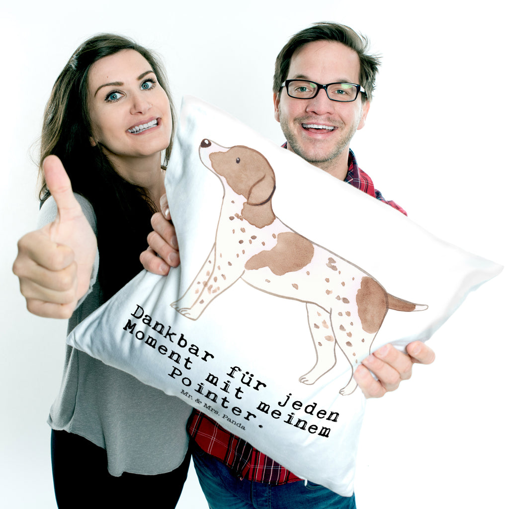 40x40 Kissen Pointer Moment Kissenhülle, Kopfkissen, Sofakissen, Dekokissen, Motivkissen, Hund, Hunderasse, Rassehund, Hundebesitzer, Geschenk, Tierfreund, Schenken, Welpe, English Pointer, Pointer