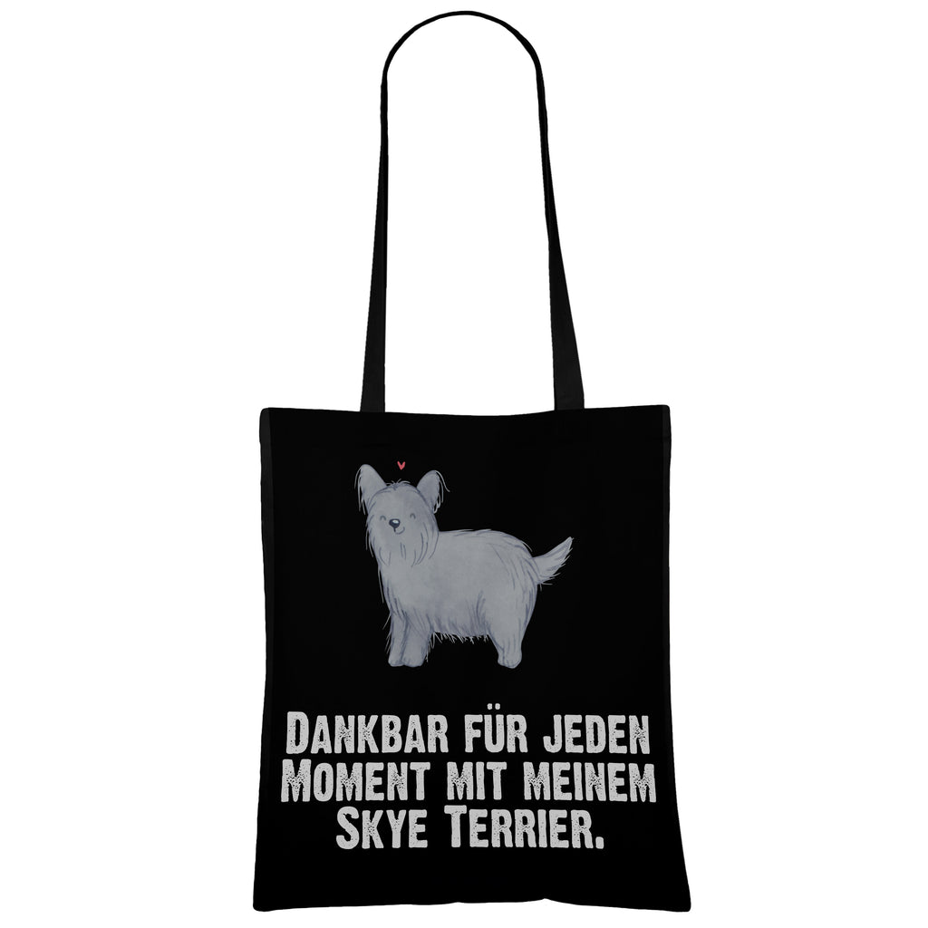 Tragetasche Skye Terrier Moment Beuteltasche, Beutel, Einkaufstasche, Jutebeutel, Stoffbeutel, Hund, Hunderasse, Rassehund, Hundebesitzer, Geschenk, Tierfreund, Schenken, Welpe, Skye Terrier, Terrier