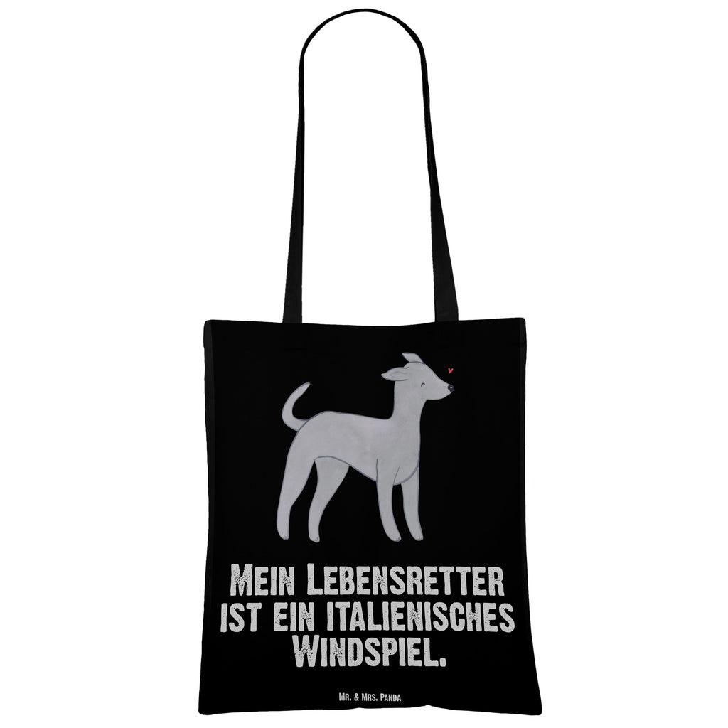 Tragetasche Italienisches Windspiel Lebensretter Beuteltasche, Beutel, Einkaufstasche, Jutebeutel, Stoffbeutel, Hund, Hunderasse, Rassehund, Hundebesitzer, Geschenk, Tierfreund, Schenken, Welpe, Italienisches Windspiel, Windhund, Italian Greyhound