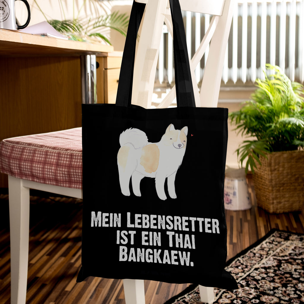 Tragetasche Thai Bangkaew Lebensretter Beuteltasche, Beutel, Einkaufstasche, Jutebeutel, Stoffbeutel, Hund, Hunderasse, Rassehund, Hundebesitzer, Geschenk, Tierfreund, Schenken, Welpe, Thai Bangkaew Dog