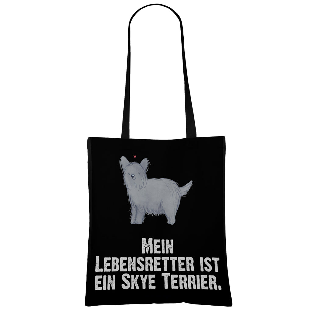 Tragetasche Skye Terrier Lebensretter Beuteltasche, Beutel, Einkaufstasche, Jutebeutel, Stoffbeutel, Hund, Hunderasse, Rassehund, Hundebesitzer, Geschenk, Tierfreund, Schenken, Welpe, Skye Terrier, Terrier