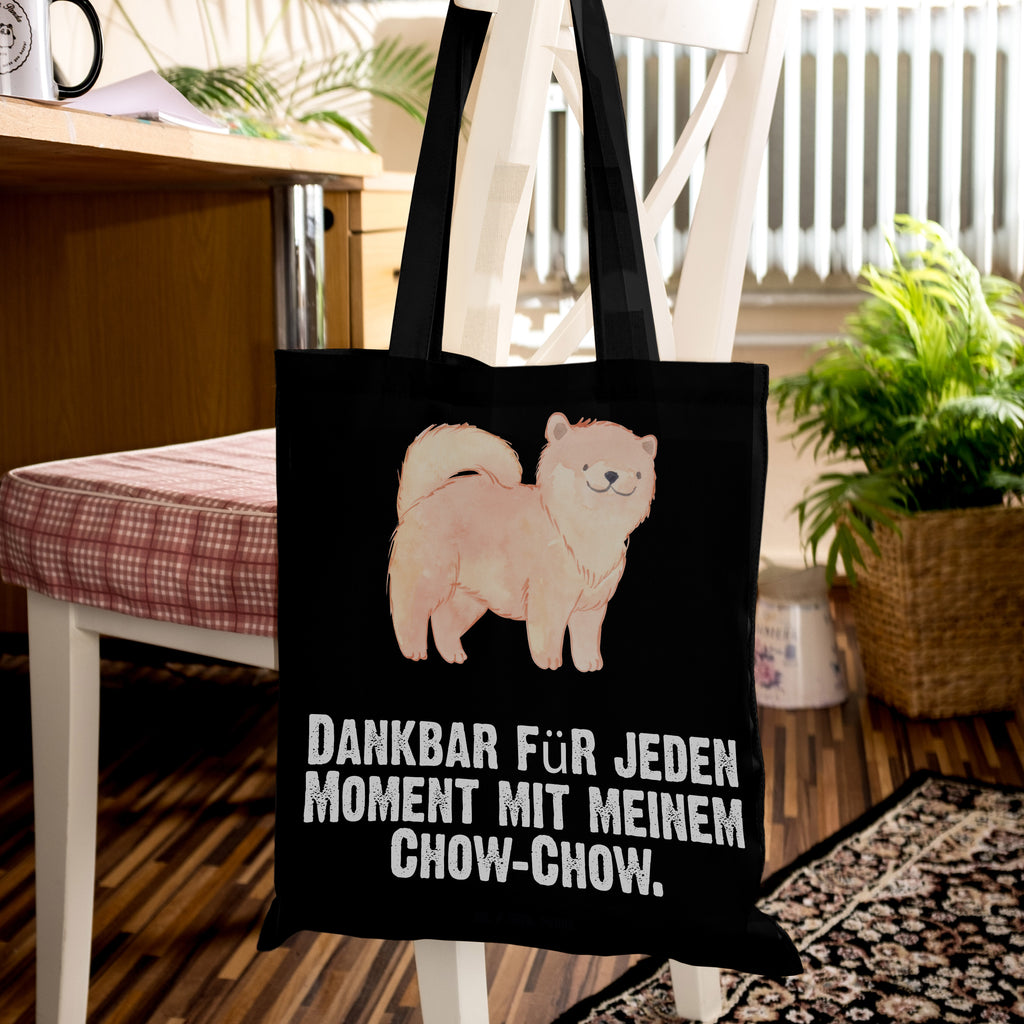 Tragetasche Chow-Chow Moment Beuteltasche, Beutel, Einkaufstasche, Jutebeutel, Stoffbeutel, Hund, Hunderasse, Rassehund, Hundebesitzer, Geschenk, Tierfreund, Schenken, Welpe, Chow-Chow, Asiatischer Spitz