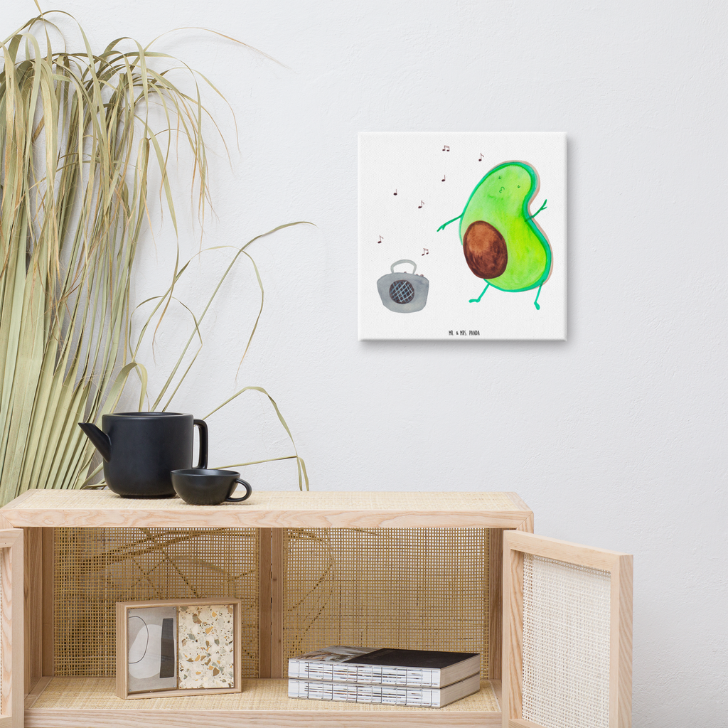 Leinwand Bild Avocado tanzt Leinwand, Bild, Kunstdruck, Wanddeko, Dekoration, Avocado, Veggie, Vegan, Gesund