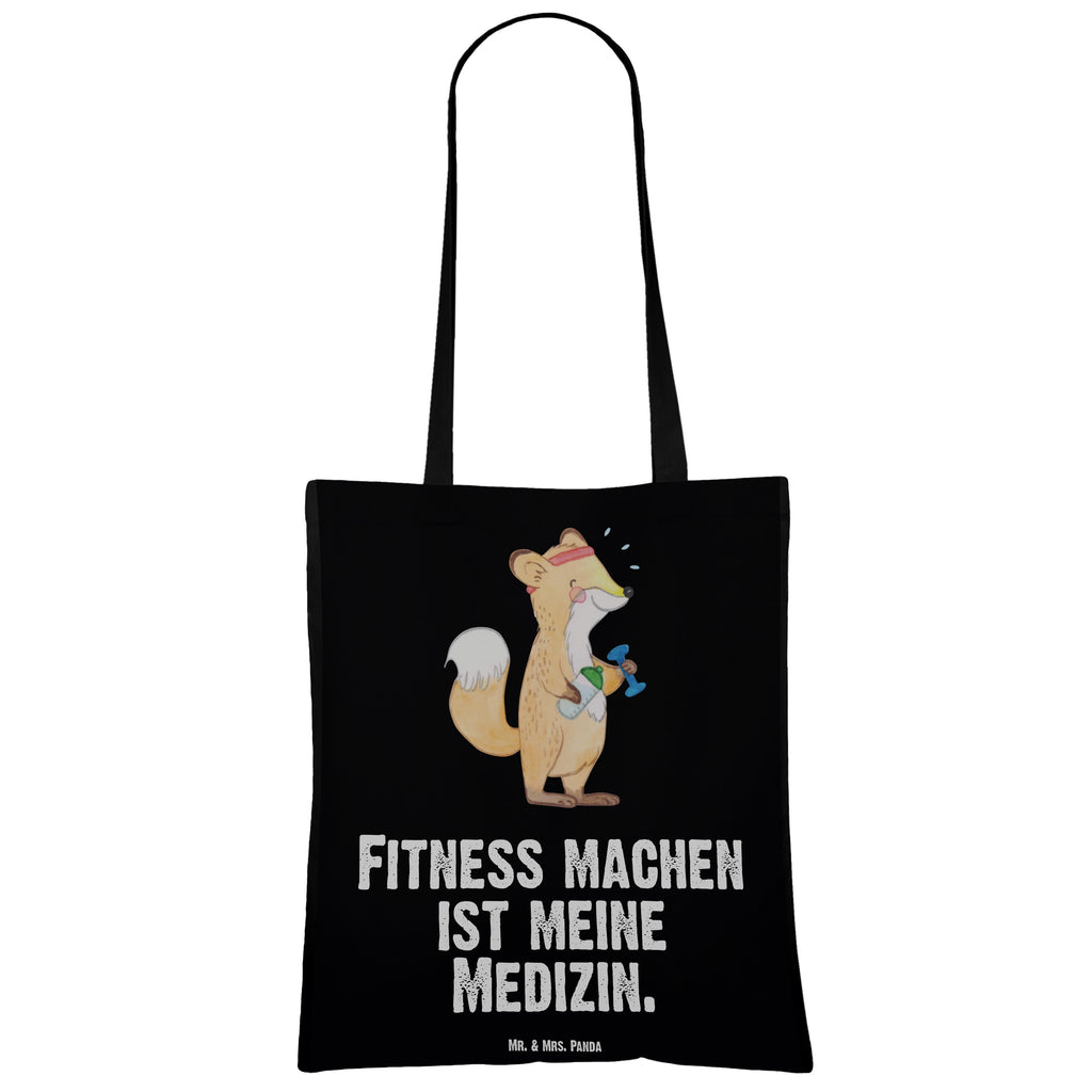 Tragetasche Fuchs Fitness Medizin Beuteltasche, Beutel, Einkaufstasche, Jutebeutel, Stoffbeutel, Geschenk, Sport, Sportart, Hobby, Schenken, Danke, Dankeschön, Auszeichnung, Gewinn, Sportler, Fitness, Sport treiben, Fitnessstudio, Sportclub, Kraftsport