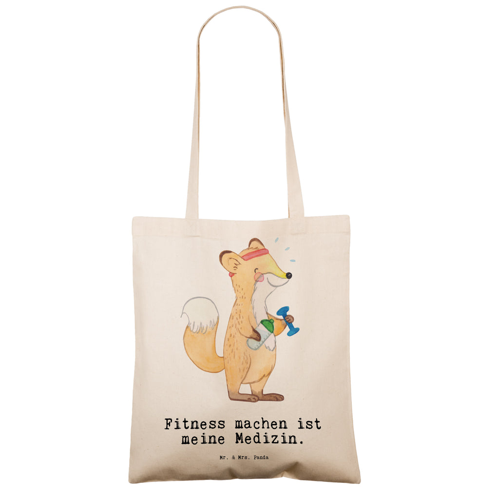 Tragetasche Fuchs Fitness Medizin Beuteltasche, Beutel, Einkaufstasche, Jutebeutel, Stoffbeutel, Geschenk, Sport, Sportart, Hobby, Schenken, Danke, Dankeschön, Auszeichnung, Gewinn, Sportler, Fitness, Sport treiben, Fitnessstudio, Sportclub, Kraftsport