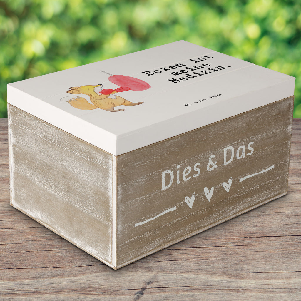 Holzkiste Fuchs Boxen Medizin Holzkiste, Kiste, Schatzkiste, Truhe, Schatulle, XXL, Erinnerungsbox, Erinnerungskiste, Dekokiste, Aufbewahrungsbox, Geschenk, Sport, Sportart, Hobby, Schenken, Danke, Dankeschön, Auszeichnung, Gewinn, Sportler, Boxen, Boxkampf, Boxtraining