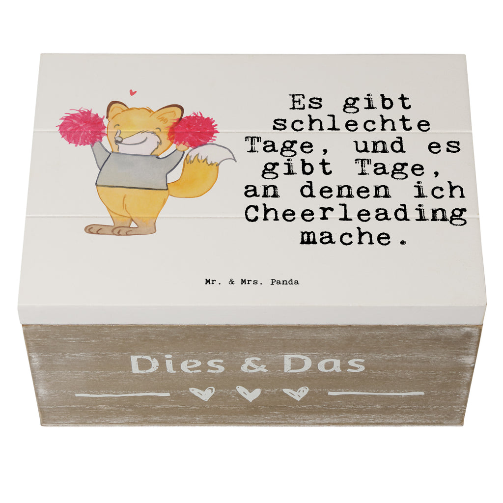 Holzkiste Fuchs Cheerleader Tage Holzkiste, Kiste, Schatzkiste, Truhe, Schatulle, XXL, Erinnerungsbox, Erinnerungskiste, Dekokiste, Aufbewahrungsbox, Geschenk, Sport, Sportart, Hobby, Schenken, Danke, Dankeschön, Auszeichnung, Gewinn, Sportler, Cheerleader, Cheerleading, Turnen, Turn Club, Turniere