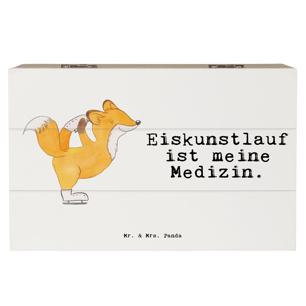 Holzkiste Fuchs Eiskunstläufer Medizin Holzkiste, Kiste, Schatzkiste, Truhe, Schatulle, XXL, Erinnerungsbox, Erinnerungskiste, Dekokiste, Aufbewahrungsbox, Geschenk, Sport, Sportart, Hobby, Schenken, Danke, Dankeschön, Auszeichnung, Gewinn, Sportler, Eiskunstläufer, Eiskunstläuferin, Eiskunst