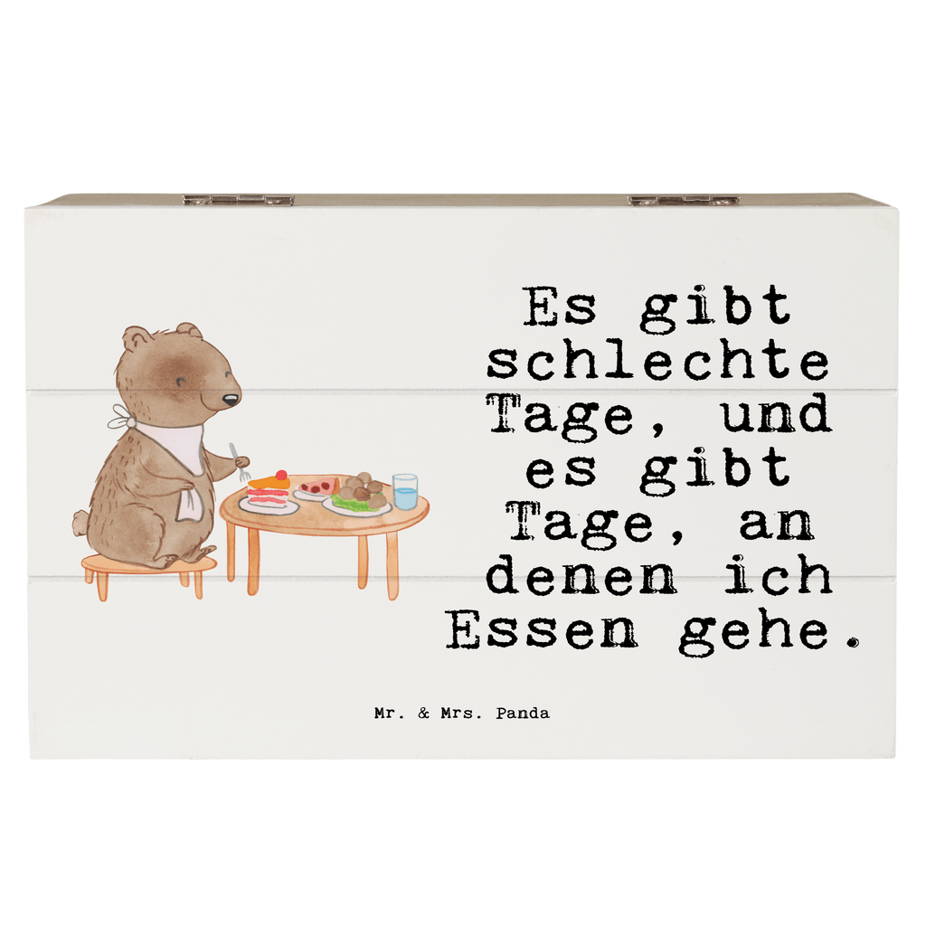 Holzkiste Bär Essen gehen Tage Holzkiste, Kiste, Schatzkiste, Truhe, Schatulle, XXL, Erinnerungsbox, Erinnerungskiste, Dekokiste, Aufbewahrungsbox, Geschenk, Sport, Sportart, Hobby, Schenken, Danke, Dankeschön, Auszeichnung, Gewinn, Sportler, Essen gehen, Essen, Restaurant, Restaurantbesuch