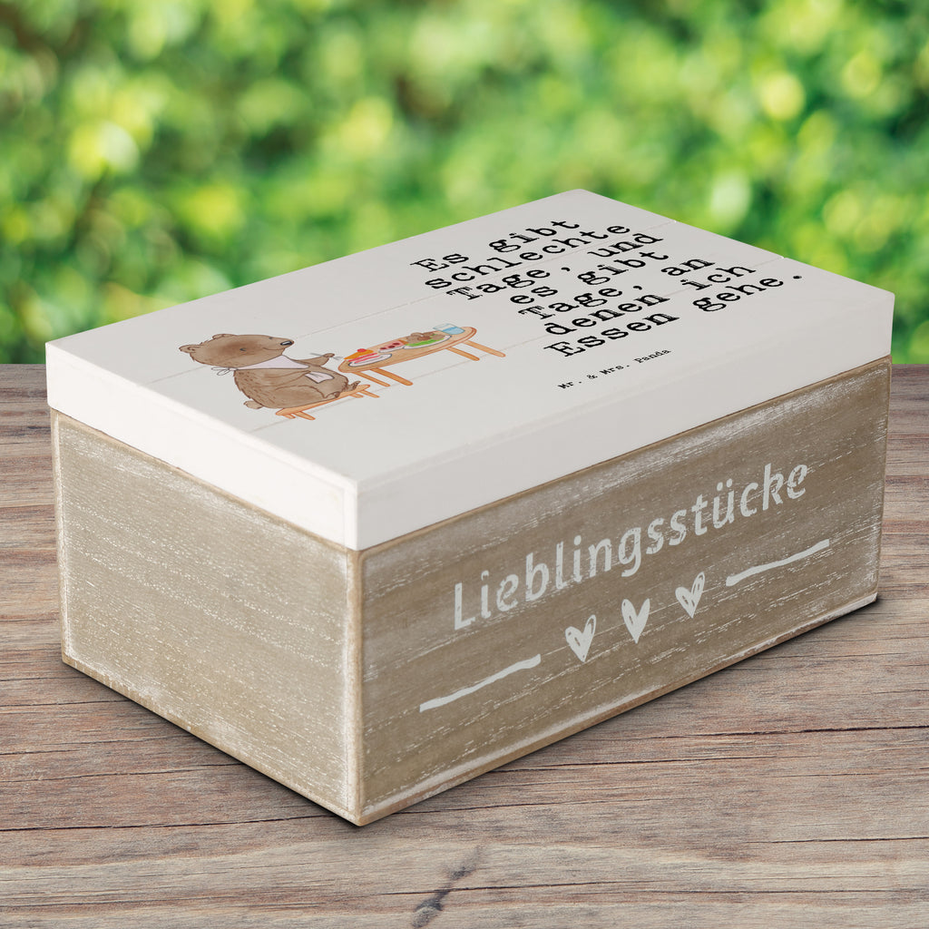 Holzkiste Bär Essen gehen Tage Holzkiste, Kiste, Schatzkiste, Truhe, Schatulle, XXL, Erinnerungsbox, Erinnerungskiste, Dekokiste, Aufbewahrungsbox, Geschenk, Sport, Sportart, Hobby, Schenken, Danke, Dankeschön, Auszeichnung, Gewinn, Sportler, Essen gehen, Essen, Restaurant, Restaurantbesuch
