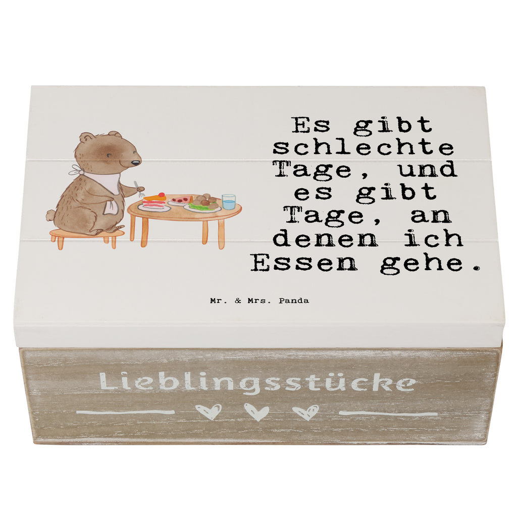Holzkiste Bär Essen gehen Tage Holzkiste, Kiste, Schatzkiste, Truhe, Schatulle, XXL, Erinnerungsbox, Erinnerungskiste, Dekokiste, Aufbewahrungsbox, Geschenk, Sport, Sportart, Hobby, Schenken, Danke, Dankeschön, Auszeichnung, Gewinn, Sportler, Essen gehen, Essen, Restaurant, Restaurantbesuch