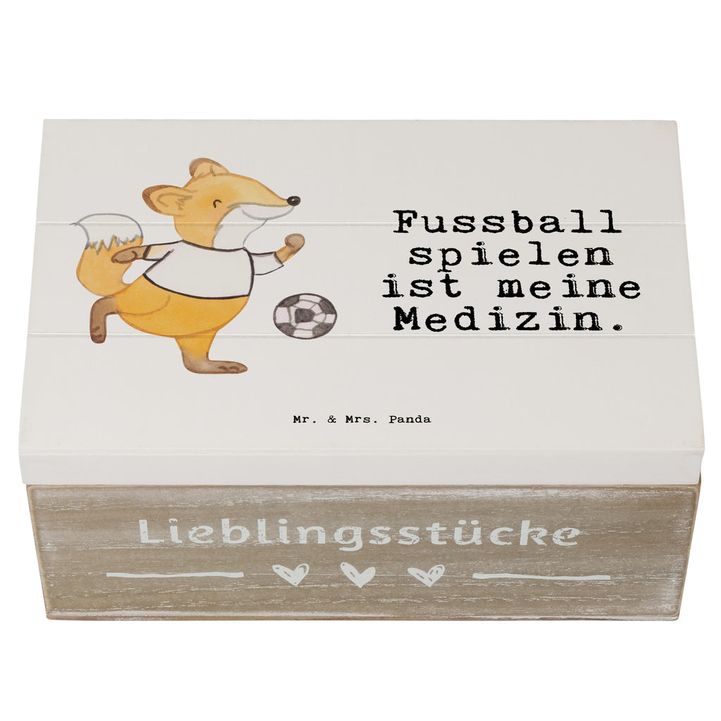 Holzkiste Fuchs Fußball spielen Medizin Holzkiste, Kiste, Schatzkiste, Truhe, Schatulle, XXL, Erinnerungsbox, Erinnerungskiste, Dekokiste, Aufbewahrungsbox, Geschenk, Sport, Sportart, Hobby, Schenken, Danke, Dankeschön, Auszeichnung, Gewinn, Sportler, Fußball, Soccer, Fußballer, Bolzen, Bolzplatz, Fußballerin