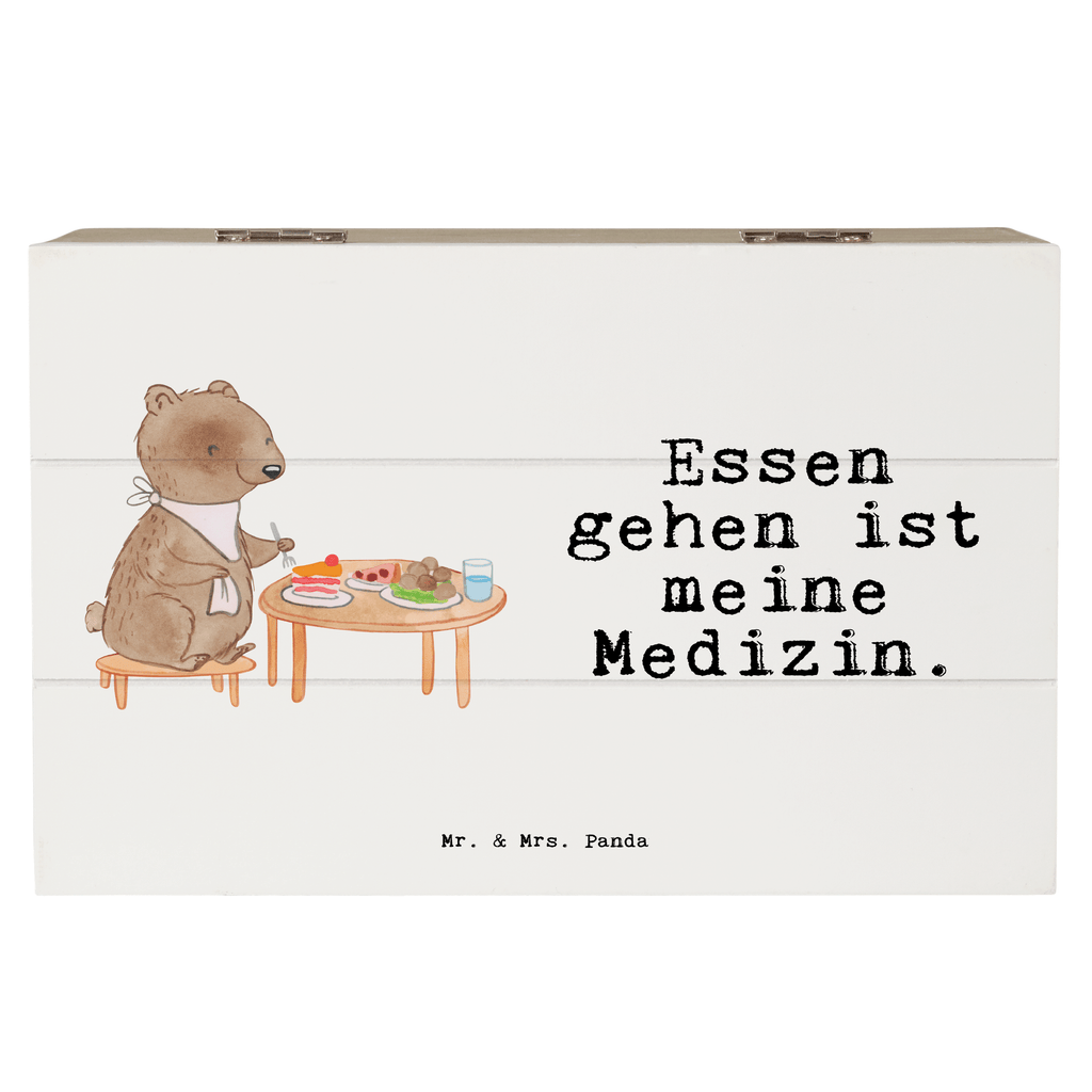 Holzkiste Bär Essen gehen Medizin Holzkiste, Kiste, Schatzkiste, Truhe, Schatulle, XXL, Erinnerungsbox, Erinnerungskiste, Dekokiste, Aufbewahrungsbox, Geschenk, Sport, Sportart, Hobby, Schenken, Danke, Dankeschön, Auszeichnung, Gewinn, Sportler, Essen gehen, Essen, Restaurant, Restaurantbesuch, Köstlichkeiten