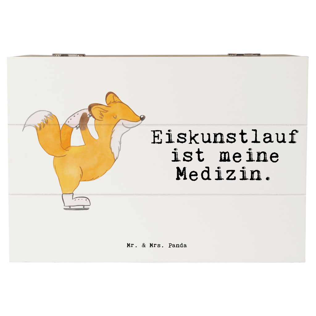 Holzkiste Fuchs Eiskunstläufer Medizin Holzkiste, Kiste, Schatzkiste, Truhe, Schatulle, XXL, Erinnerungsbox, Erinnerungskiste, Dekokiste, Aufbewahrungsbox, Geschenk, Sport, Sportart, Hobby, Schenken, Danke, Dankeschön, Auszeichnung, Gewinn, Sportler, Eiskunstläufer, Eiskunstläuferin, Eiskunst