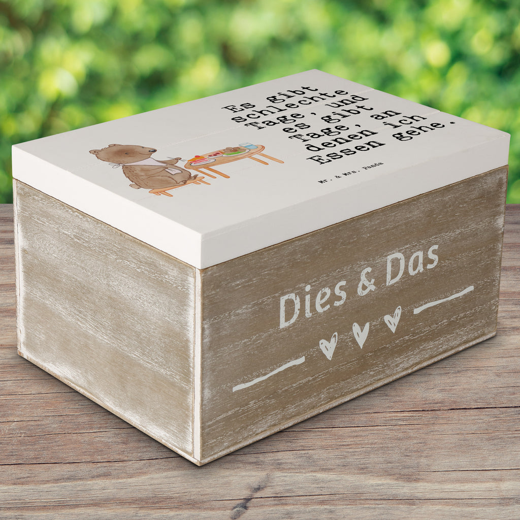 Holzkiste Bär Essen gehen Tage Holzkiste, Kiste, Schatzkiste, Truhe, Schatulle, XXL, Erinnerungsbox, Erinnerungskiste, Dekokiste, Aufbewahrungsbox, Geschenk, Sport, Sportart, Hobby, Schenken, Danke, Dankeschön, Auszeichnung, Gewinn, Sportler, Essen gehen, Essen, Restaurant, Restaurantbesuch