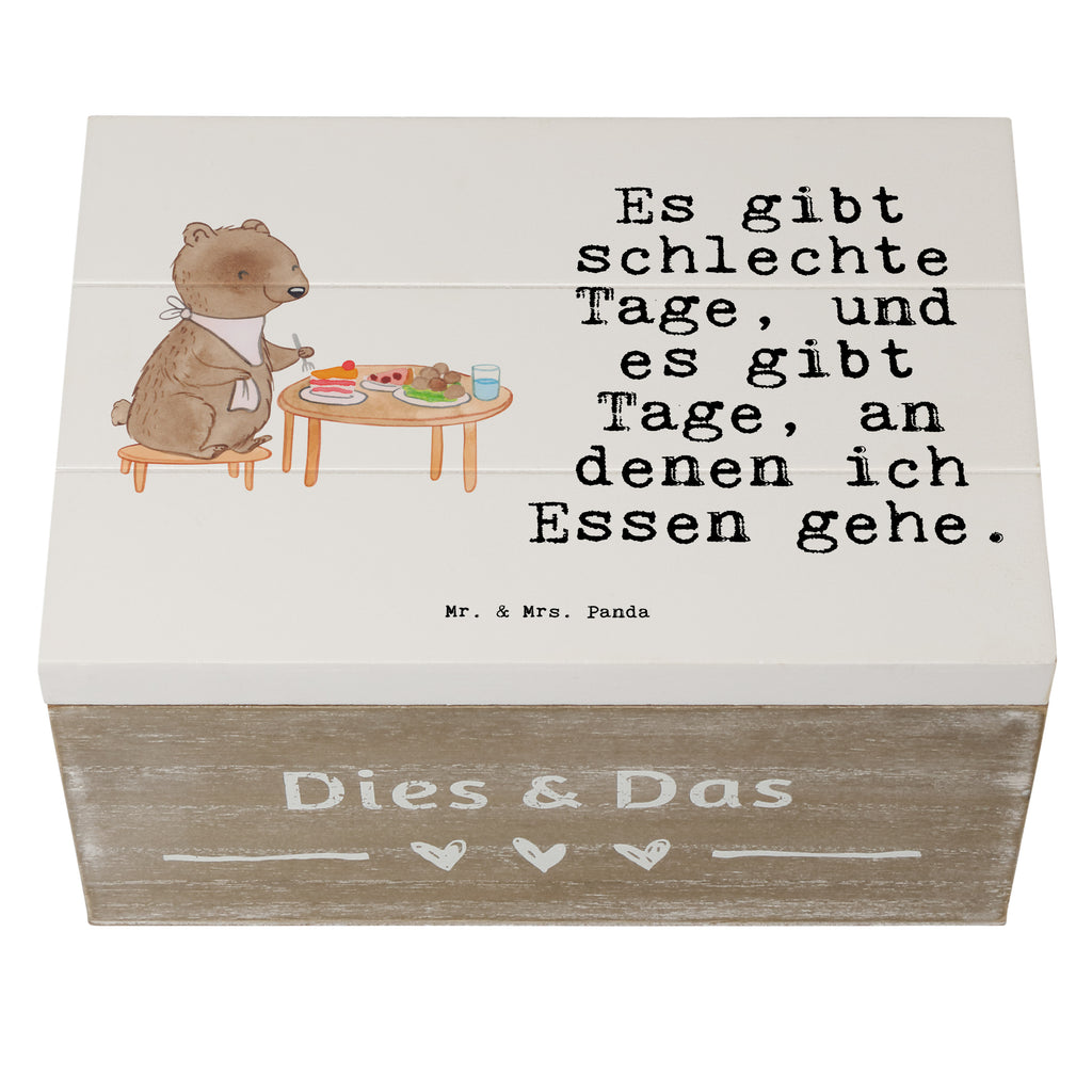 Holzkiste Bär Essen gehen Tage Holzkiste, Kiste, Schatzkiste, Truhe, Schatulle, XXL, Erinnerungsbox, Erinnerungskiste, Dekokiste, Aufbewahrungsbox, Geschenk, Sport, Sportart, Hobby, Schenken, Danke, Dankeschön, Auszeichnung, Gewinn, Sportler, Essen gehen, Essen, Restaurant, Restaurantbesuch