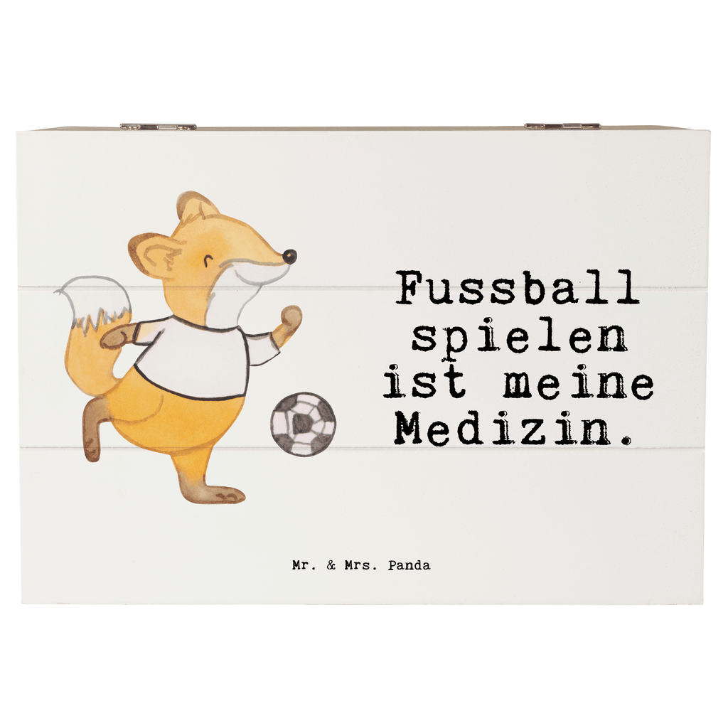 Holzkiste Fuchs Fußball spielen Medizin Holzkiste, Kiste, Schatzkiste, Truhe, Schatulle, XXL, Erinnerungsbox, Erinnerungskiste, Dekokiste, Aufbewahrungsbox, Geschenk, Sport, Sportart, Hobby, Schenken, Danke, Dankeschön, Auszeichnung, Gewinn, Sportler, Fußball, Soccer, Fußballer, Bolzen, Bolzplatz, Fußballerin