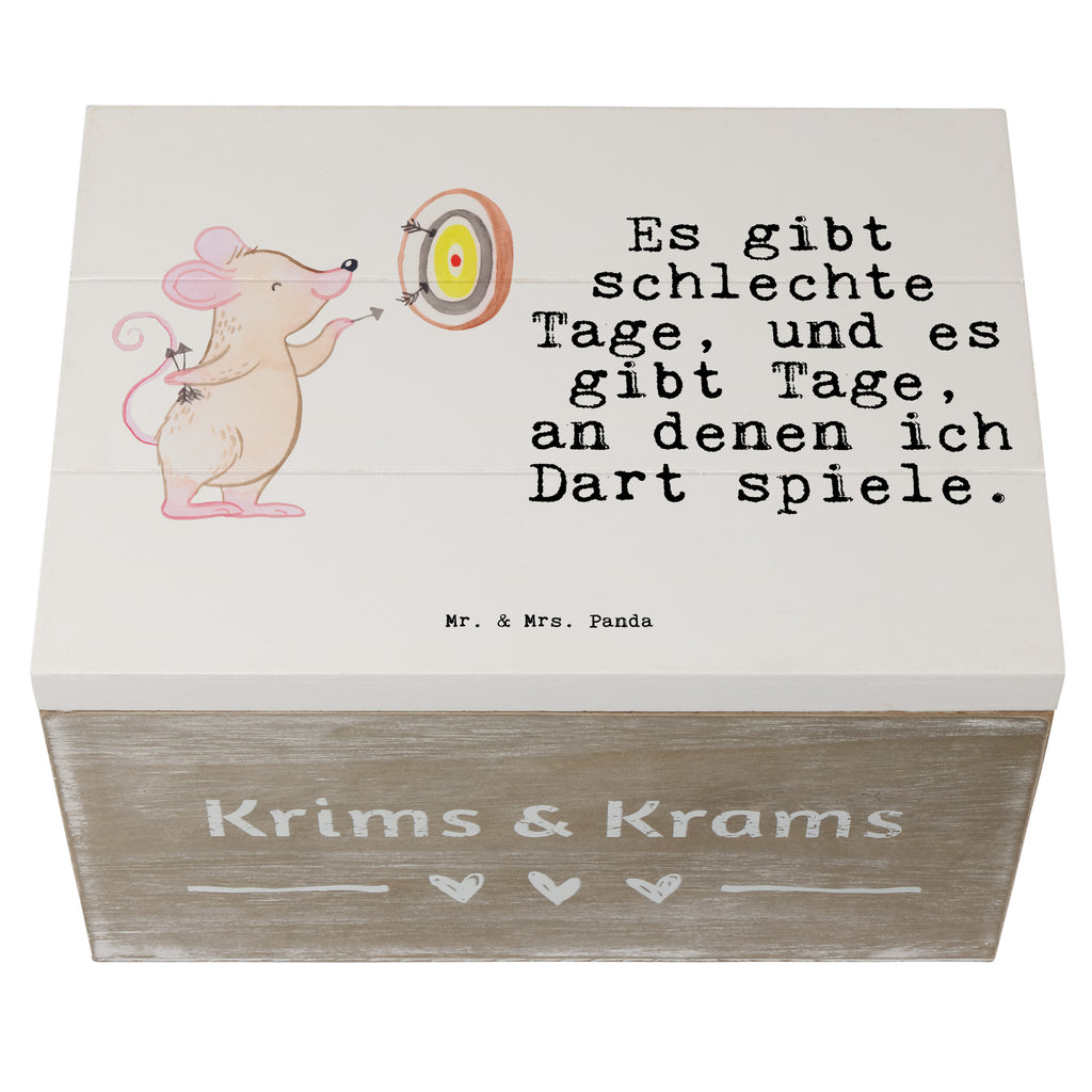 Holzkiste Maus Dart spielen Tage Holzkiste, Kiste, Schatzkiste, Truhe, Schatulle, XXL, Erinnerungsbox, Erinnerungskiste, Dekokiste, Aufbewahrungsbox, Geschenk, Sport, Sportart, Hobby, Schenken, Danke, Dankeschön, Auszeichnung, Gewinn, Sportler, Dart spielen, Darten, Darts, Dart Turnier