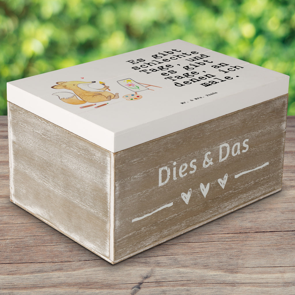 Holzkiste Fuchs  Malen Tage Holzkiste, Kiste, Schatzkiste, Truhe, Schatulle, XXL, Erinnerungsbox, Erinnerungskiste, Dekokiste, Aufbewahrungsbox, Geschenk, Sport, Sportart, Hobby, Schenken, Danke, Dankeschön, Auszeichnung, Gewinn, Sportler, Malen, Zeichnen, Hobbyzeichner, Künstler, Künstlerin