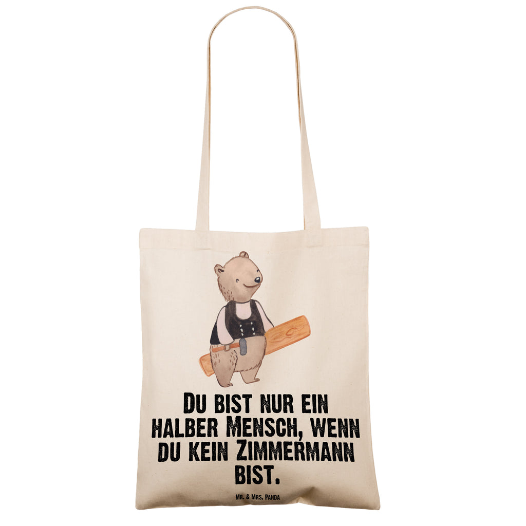 Tragetasche Zimmermann mit Herz Beuteltasche, Beutel, Einkaufstasche, Jutebeutel, Stoffbeutel, Beruf, Ausbildung, Jubiläum, Abschied, Rente, Kollege, Kollegin, Geschenk, Schenken, Arbeitskollege, Mitarbeiter, Firma, Danke, Dankeschön