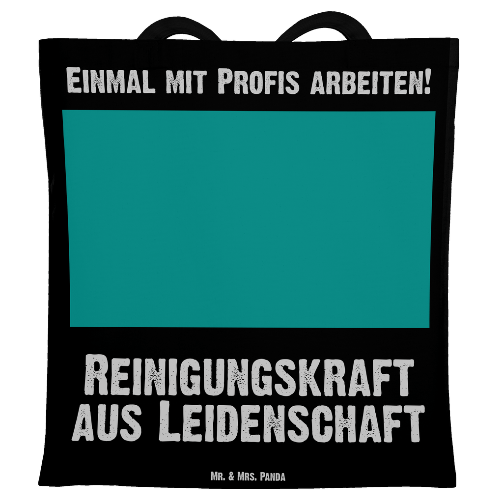 Tragetasche Reinigungskraft aus Leidenschaft Beuteltasche, Beutel, Einkaufstasche, Jutebeutel, Stoffbeutel, Beruf, Ausbildung, Jubiläum, Abschied, Rente, Kollege, Kollegin, Geschenk, Schenken, Arbeitskollege, Mitarbeiter, Firma, Danke, Dankeschön