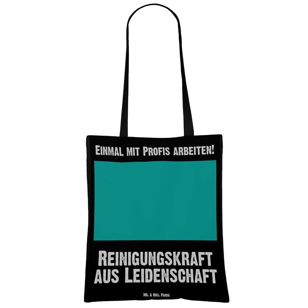 Tragetasche Reinigungskraft aus Leidenschaft Beuteltasche, Beutel, Einkaufstasche, Jutebeutel, Stoffbeutel, Beruf, Ausbildung, Jubiläum, Abschied, Rente, Kollege, Kollegin, Geschenk, Schenken, Arbeitskollege, Mitarbeiter, Firma, Danke, Dankeschön