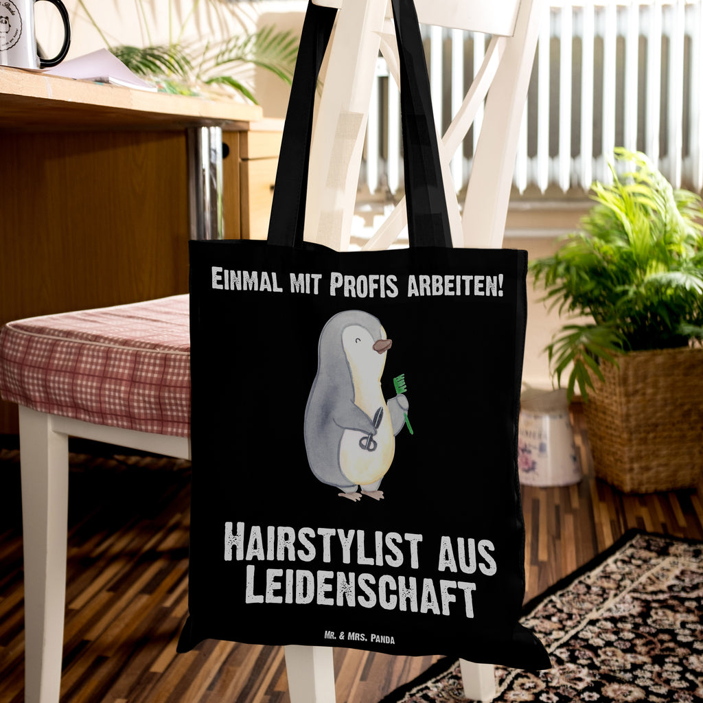 Tragetasche Hairstylist aus Leidenschaft Beuteltasche, Beutel, Einkaufstasche, Jutebeutel, Stoffbeutel, Beruf, Ausbildung, Jubiläum, Abschied, Rente, Kollege, Kollegin, Geschenk, Schenken, Arbeitskollege, Mitarbeiter, Firma, Danke, Dankeschön, Frisör, Haarstylist, Hairstylist, Friseursalon, Barbier, Coiffeur, Eröffnung Friseur