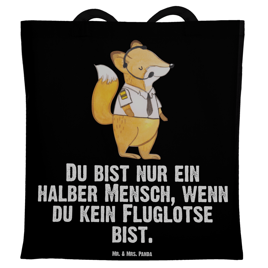 Tragetasche Fluglotse mit Herz Beuteltasche, Beutel, Einkaufstasche, Jutebeutel, Stoffbeutel, Beruf, Ausbildung, Jubiläum, Abschied, Rente, Kollege, Kollegin, Geschenk, Schenken, Arbeitskollege, Mitarbeiter, Firma, Danke, Dankeschön, Fluglotse, Flugverkehrsleiter, Luftfahrtpersonal, Flugsicherung