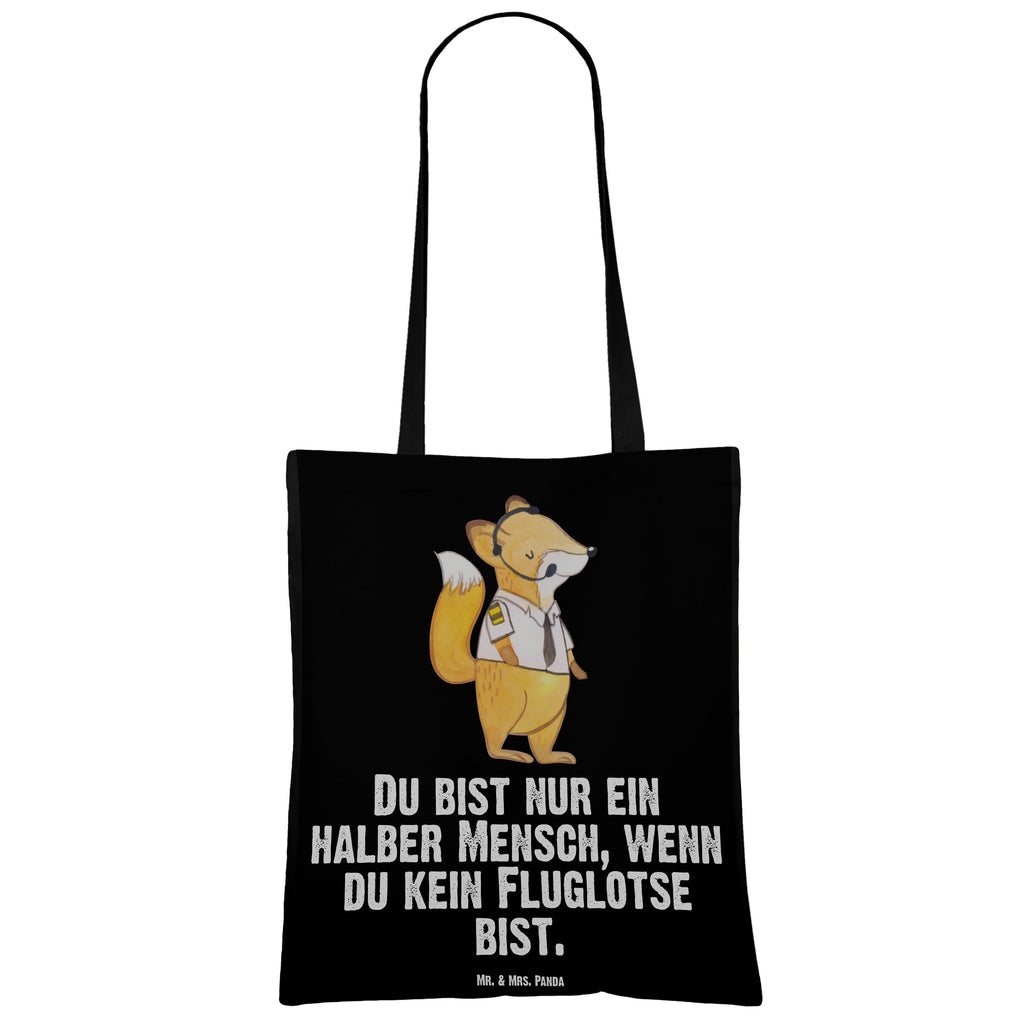 Tragetasche Fluglotse mit Herz Beuteltasche, Beutel, Einkaufstasche, Jutebeutel, Stoffbeutel, Beruf, Ausbildung, Jubiläum, Abschied, Rente, Kollege, Kollegin, Geschenk, Schenken, Arbeitskollege, Mitarbeiter, Firma, Danke, Dankeschön, Fluglotse, Flugverkehrsleiter, Luftfahrtpersonal, Flugsicherung