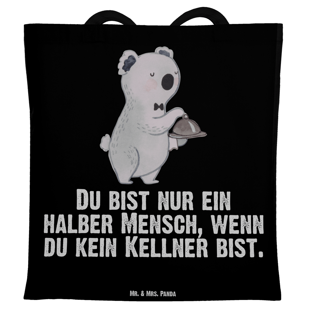 Tragetasche Kellner mit Herz Beuteltasche, Beutel, Einkaufstasche, Jutebeutel, Stoffbeutel, Beruf, Ausbildung, Jubiläum, Abschied, Rente, Kollege, Kollegin, Geschenk, Schenken, Arbeitskollege, Mitarbeiter, Firma, Danke, Dankeschön, Kellner, Servicekraft, Restaurant, Ober