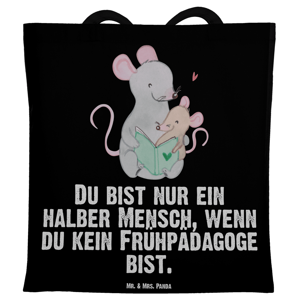 Tragetasche Frühpädagoge mit Herz Beuteltasche, Beutel, Einkaufstasche, Jutebeutel, Stoffbeutel, Beruf, Ausbildung, Jubiläum, Abschied, Rente, Kollege, Kollegin, Geschenk, Schenken, Arbeitskollege, Mitarbeiter, Firma, Danke, Dankeschön, Frühpädagoge, Frühpädagogik, Studium