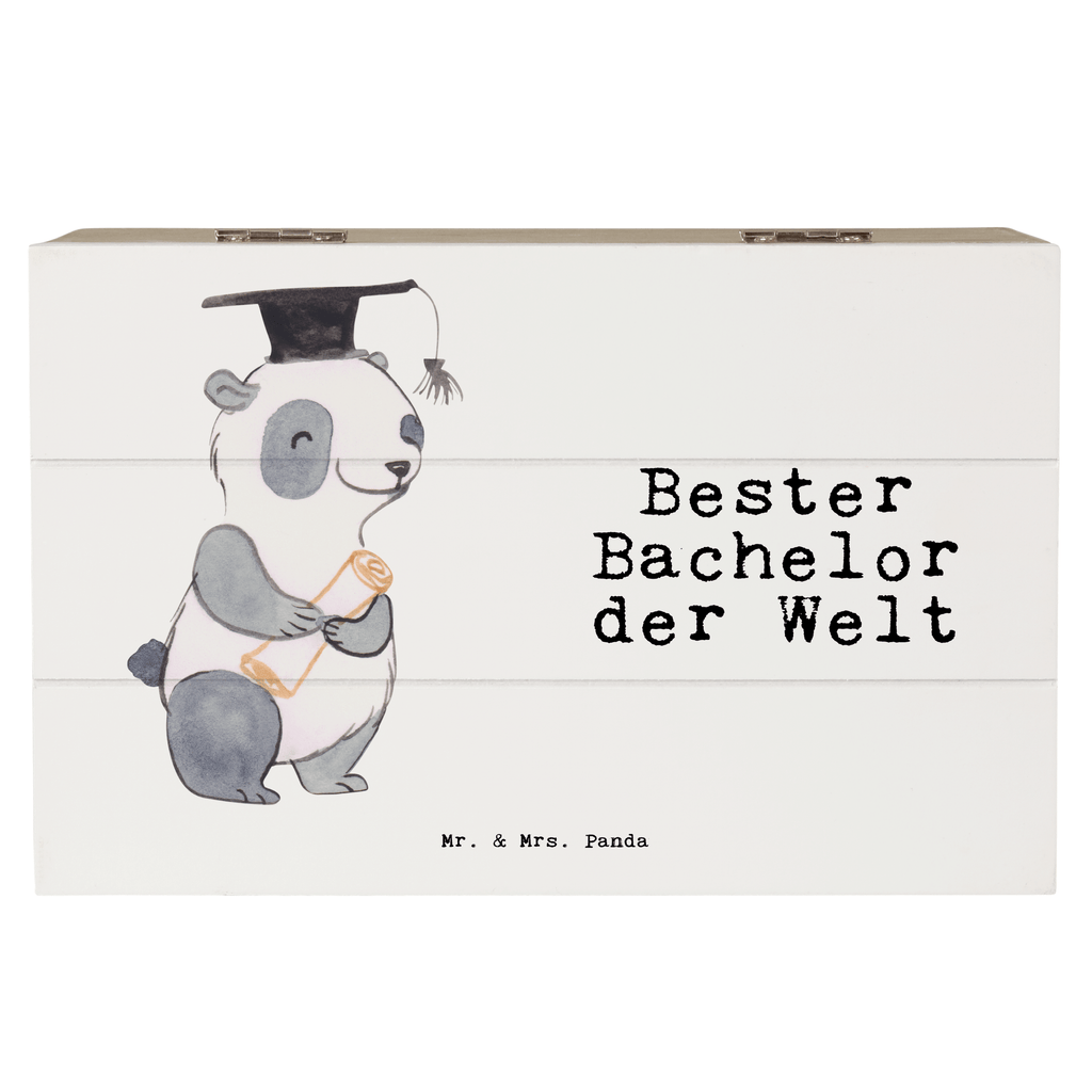 Holzkiste Panda Bester Bachelor der Welt Holzkiste, Kiste, Schatzkiste, Truhe, Schatulle, XXL, Erinnerungsbox, Erinnerungskiste, Dekokiste, Aufbewahrungsbox, für, Dankeschön, Geschenk, Schenken, Geburtstag, Geburtstagsgeschenk, Geschenkidee, Danke, Bedanken, Mitbringsel, Freude machen, Geschenktipp, Bachelor, Student, Studium, Sohn, Spaß, Musterschüler, lustig, Studienabschluss, witzig, Universität, Abschluss, Alumni, Uni, Studenten, Hochschule