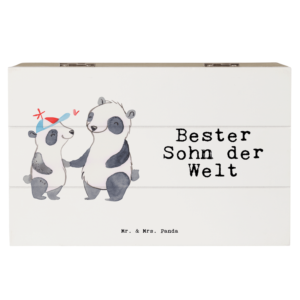 Holzkiste Panda Bester Sohn der Welt Holzkiste, Kiste, Schatzkiste, Truhe, Schatulle, XXL, Erinnerungsbox, Erinnerungskiste, Dekokiste, Aufbewahrungsbox, für, Dankeschön, Geschenk, Schenken, Geburtstag, Geburtstagsgeschenk, Geschenkidee, Danke, Bedanken, Mitbringsel, Freude machen, Geschenktipp, Sohn, Sohnemann, Söhnchen, Bube, Bub, Nachwuchs, Nachkomme, Kind, Familie, Vater, Belohnung