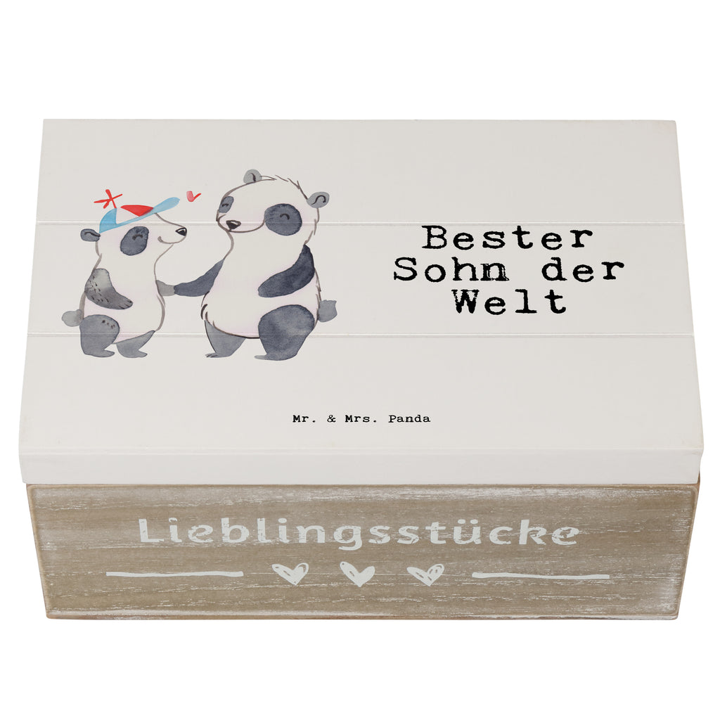 Holzkiste Panda Bester Sohn der Welt Holzkiste, Kiste, Schatzkiste, Truhe, Schatulle, XXL, Erinnerungsbox, Erinnerungskiste, Dekokiste, Aufbewahrungsbox, für, Dankeschön, Geschenk, Schenken, Geburtstag, Geburtstagsgeschenk, Geschenkidee, Danke, Bedanken, Mitbringsel, Freude machen, Geschenktipp, Sohn, Sohnemann, Söhnchen, Bube, Bub, Nachwuchs, Nachkomme, Kind, Familie, Vater, Belohnung