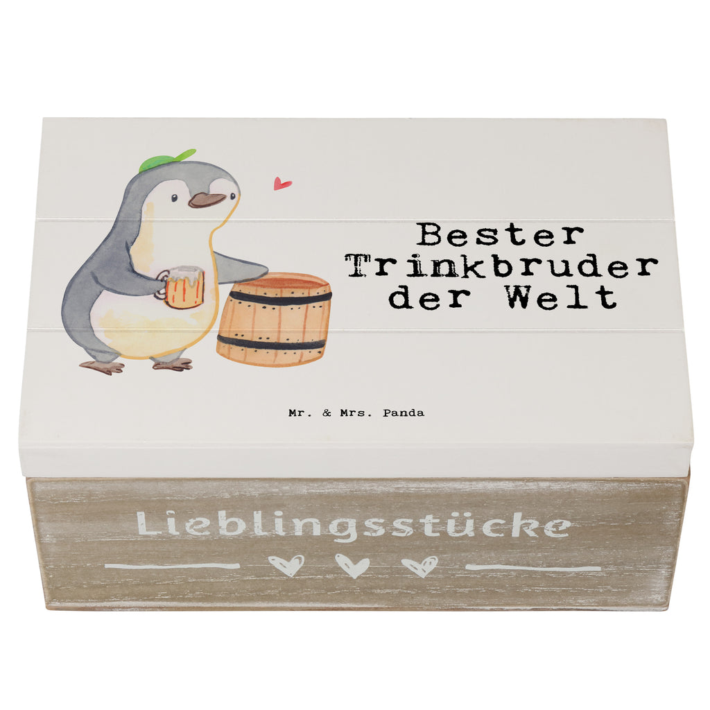 Holzkiste Pinguin Bester Trinkbruder der Welt Holzkiste, Kiste, Schatzkiste, Truhe, Schatulle, XXL, Erinnerungsbox, Erinnerungskiste, Dekokiste, Aufbewahrungsbox, für, Dankeschön, Geschenk, Schenken, Geburtstag, Geburtstagsgeschenk, Geschenkidee, Danke, Bedanken, Mitbringsel, Freude machen, Geschenktipp, Trinkbruder, Trinkkumpel, Kumpel, Saufkumpane, Kumpane, Trinken, Party, Kleinigkeit