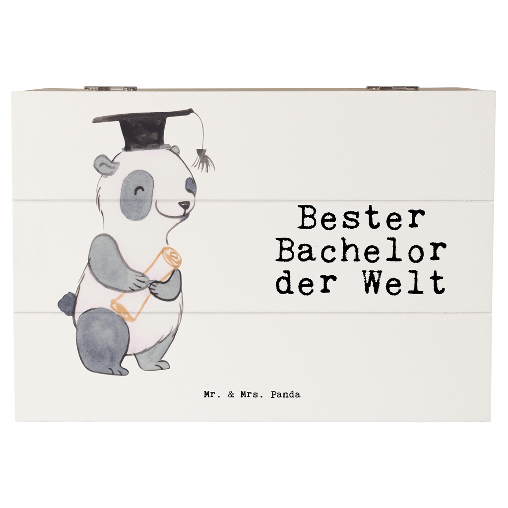 Holzkiste Panda Bester Bachelor der Welt Holzkiste, Kiste, Schatzkiste, Truhe, Schatulle, XXL, Erinnerungsbox, Erinnerungskiste, Dekokiste, Aufbewahrungsbox, für, Dankeschön, Geschenk, Schenken, Geburtstag, Geburtstagsgeschenk, Geschenkidee, Danke, Bedanken, Mitbringsel, Freude machen, Geschenktipp, Bachelor, Student, Studium, Sohn, Spaß, Musterschüler, lustig, Studienabschluss, witzig, Universität, Abschluss, Alumni, Uni, Studenten, Hochschule