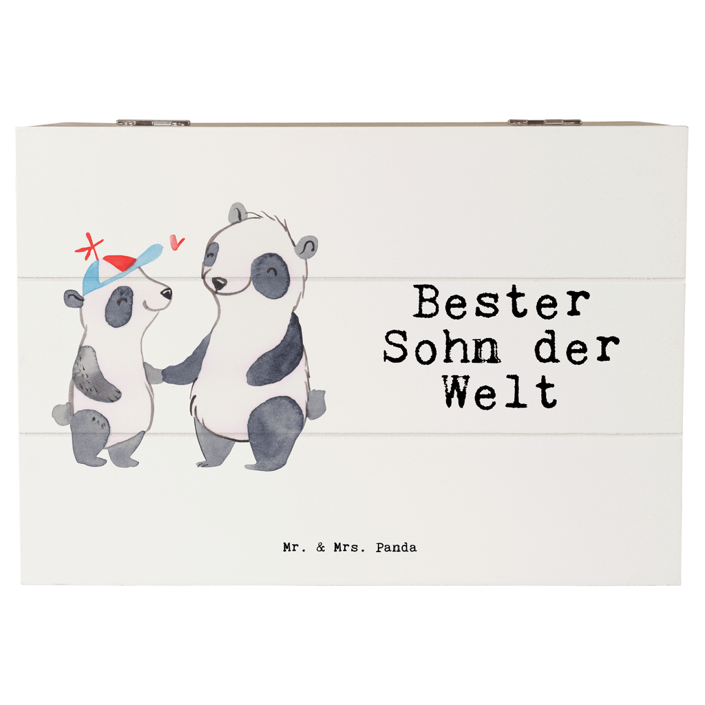 Holzkiste Panda Bester Sohn der Welt Holzkiste, Kiste, Schatzkiste, Truhe, Schatulle, XXL, Erinnerungsbox, Erinnerungskiste, Dekokiste, Aufbewahrungsbox, für, Dankeschön, Geschenk, Schenken, Geburtstag, Geburtstagsgeschenk, Geschenkidee, Danke, Bedanken, Mitbringsel, Freude machen, Geschenktipp, Sohn, Sohnemann, Söhnchen, Bube, Bub, Nachwuchs, Nachkomme, Kind, Familie, Vater, Belohnung