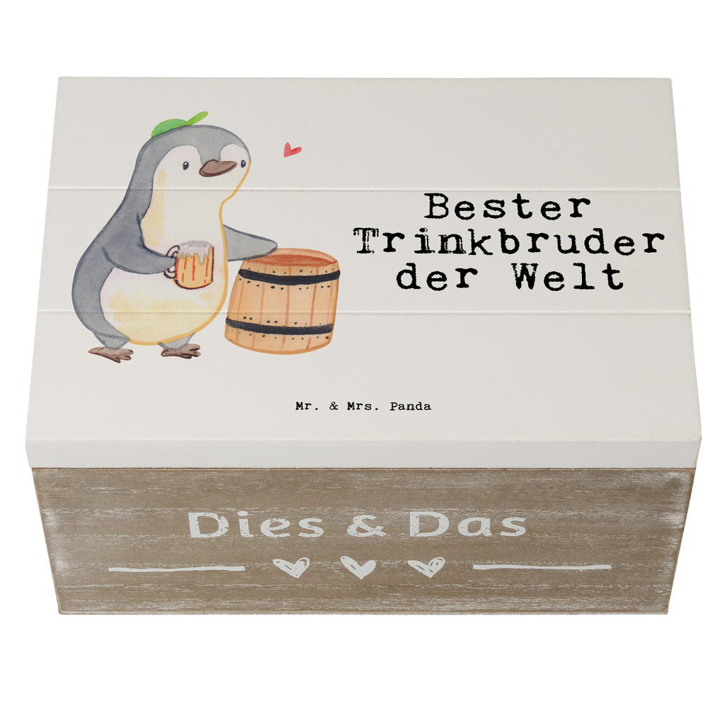 Holzkiste Pinguin Bester Trinkbruder der Welt Holzkiste, Kiste, Schatzkiste, Truhe, Schatulle, XXL, Erinnerungsbox, Erinnerungskiste, Dekokiste, Aufbewahrungsbox, für, Dankeschön, Geschenk, Schenken, Geburtstag, Geburtstagsgeschenk, Geschenkidee, Danke, Bedanken, Mitbringsel, Freude machen, Geschenktipp, Trinkbruder, Trinkkumpel, Kumpel, Saufkumpane, Kumpane, Trinken, Party, Kleinigkeit